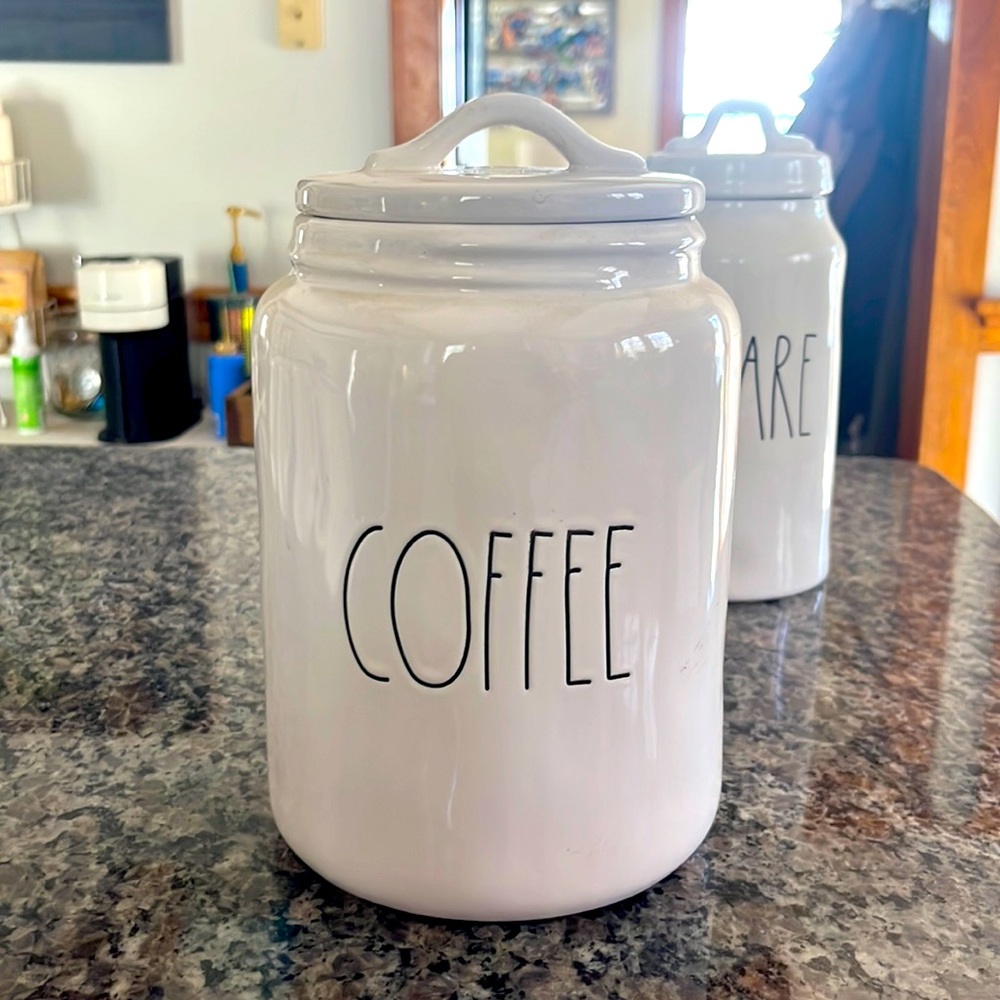 Rae Dunn coffee canister